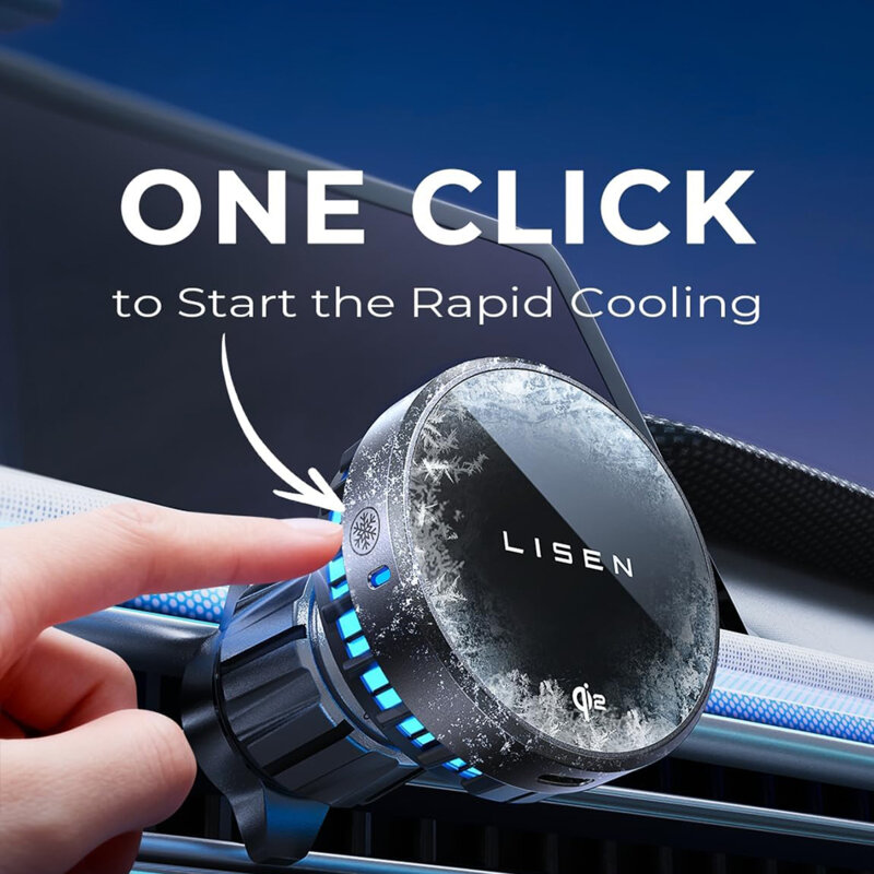 Suport auto MagSafe + incarcator auto USB, Type-C Lisen, 15W