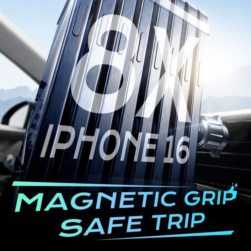 Suport auto Magsafe pentru grila de ventilatie Lisen, 15W