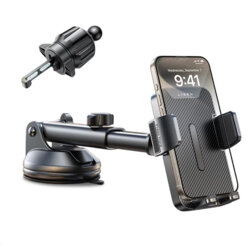Suport telefon auto universal, telescopic Lisen, 2E781, negru