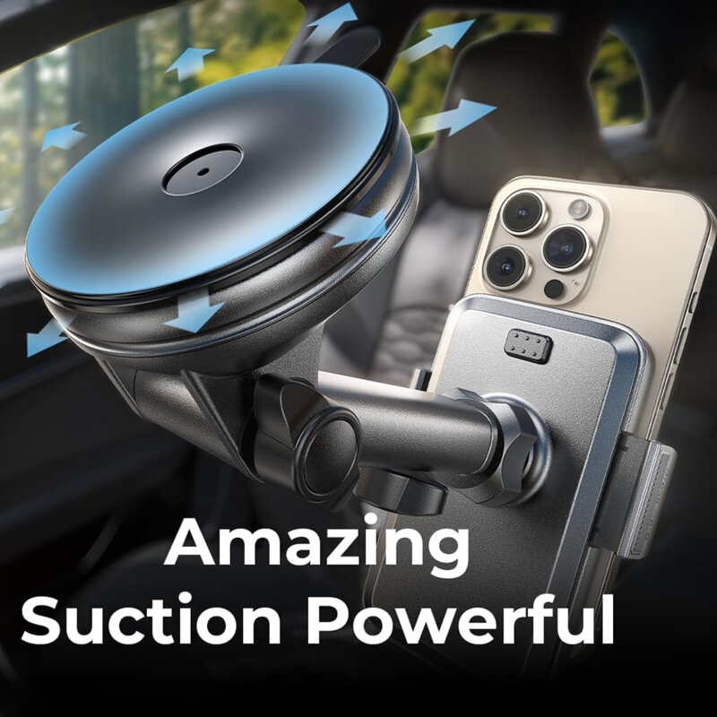 Suport telefon auto universal, telescopic Lisen, 2E781, negru