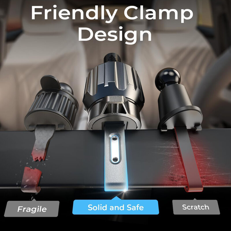 Suport telefon auto universal, telescopic Lisen, 2E781, negru