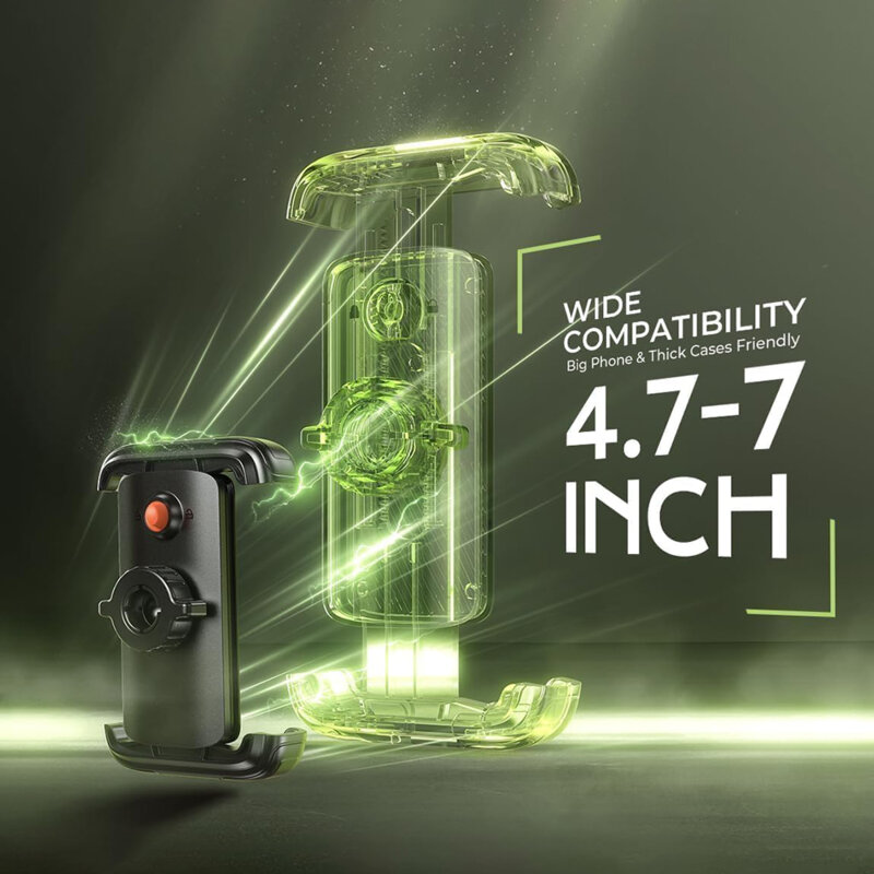 Suport telefon magnetic bicicleta, trotineta Lisen, negru