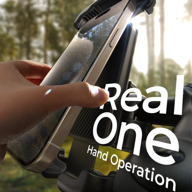 Suport telefon magnetic bicicleta, trotineta Lisen, negru