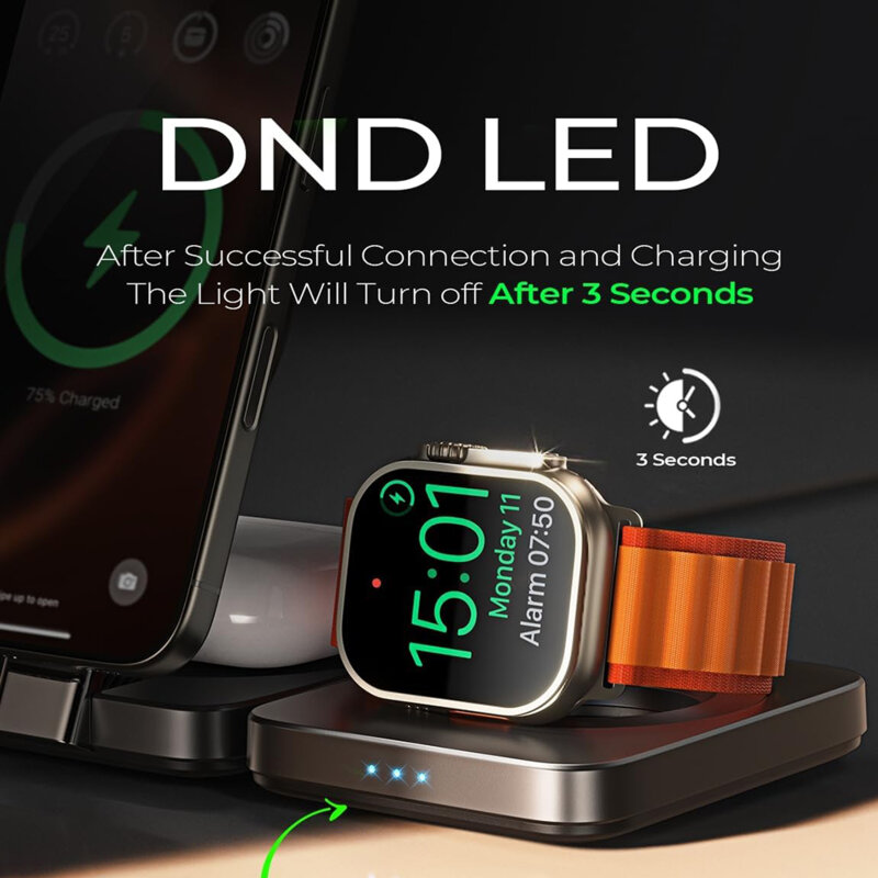 Incarcator wireless MagSafe Qi2, Type-C Lisen, YL0324090008