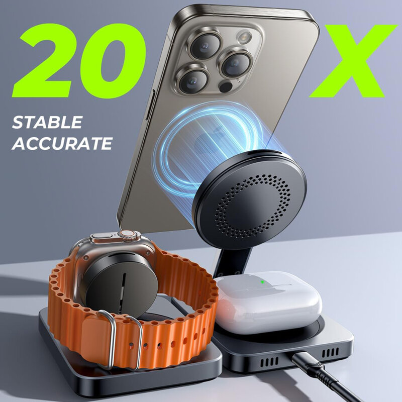 Incarcator wireless MagSafe Qi2, Type-C Lisen, YL0324090008