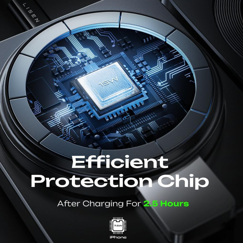 Incarcator wireless MagSafe Qi2, Type-C Lisen, YL0324090008