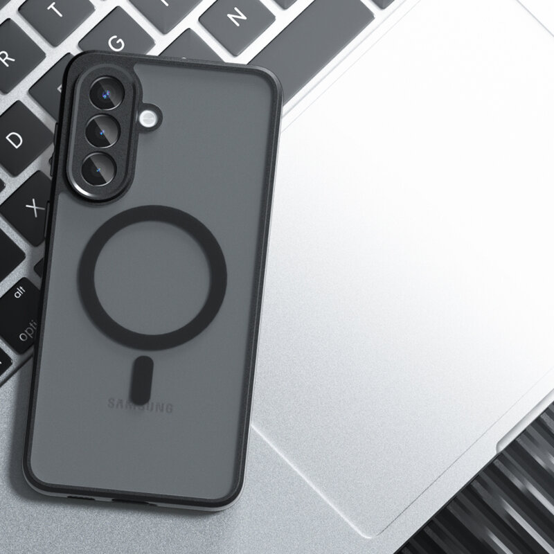 Husa Samsung Galaxy A57 5G Techsuit PureFrost MagSafe, negru frost