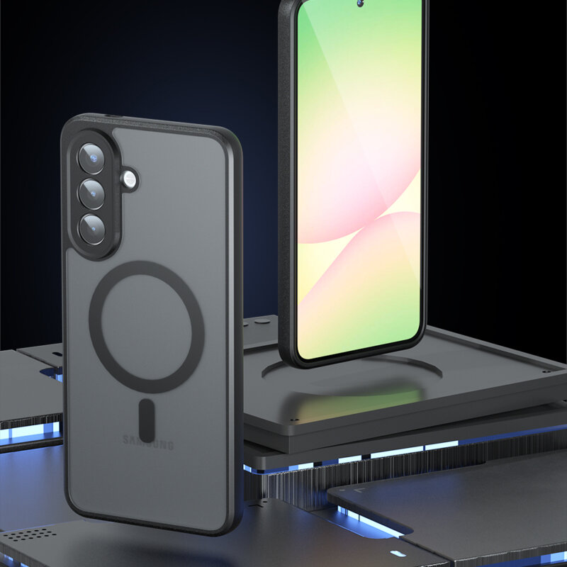 Husa Samsung Galaxy A37 5G Techsuit PureFrost MagSafe, negru frost