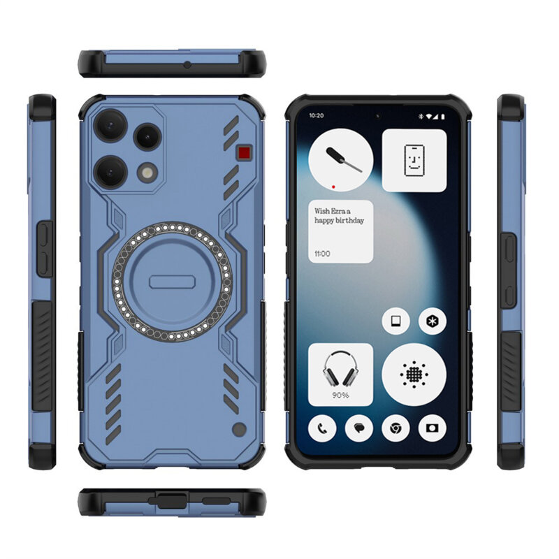Husa Nothing Phone (3a) Lite Techsuit ArmorMag Case, albastru
