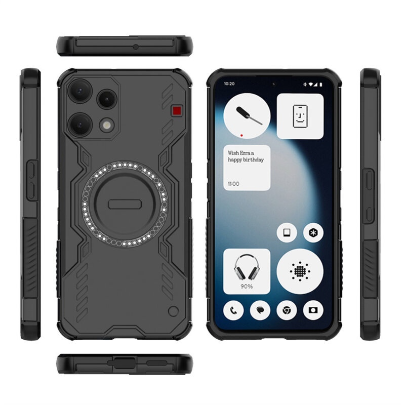 Husa Nothing Phone (3a) Lite Techsuit ArmorMag Case, negru