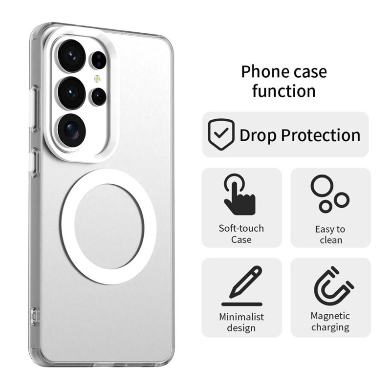 Husa Samsung Galaxy S26 Ultra Techsuit CandyCase MagSafe, alb