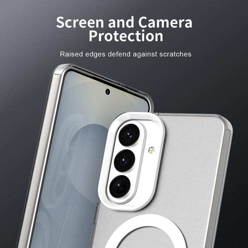 Husa Samsung Galaxy S26 Plus Techsuit CandyCase MagSafe, alb