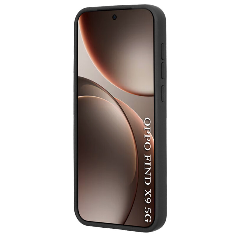 Husa Oppo Find X9 Techsuit Glinth cu inel suport stand magnetic, negru