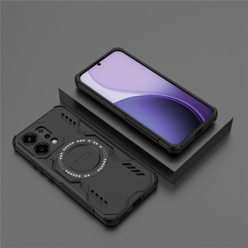 Husa Oppo A6 Pro 5G Techsuit ArmorMag Case, negru