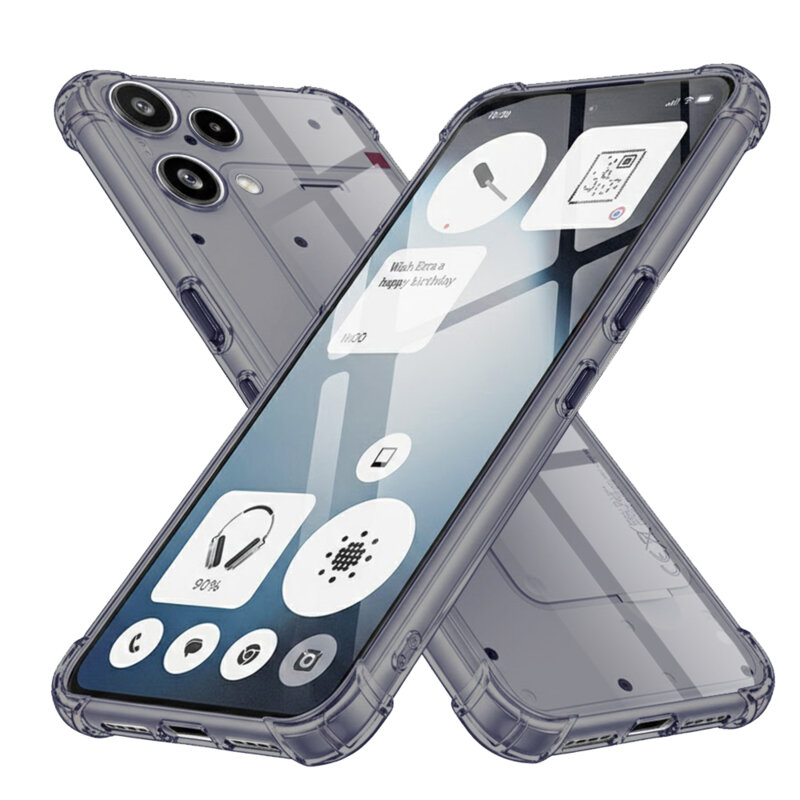 Husa Nothing Phone (3a) Lite Techsuit Shockproof Clear Silicone, fumuriu
