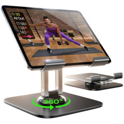 Suport de birou pentru tableta, pliabil Lisen Q18, negru