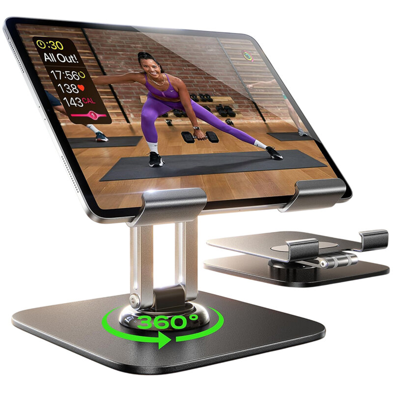 Suport de birou pentru tableta, pliabil Lisen Q18, negru