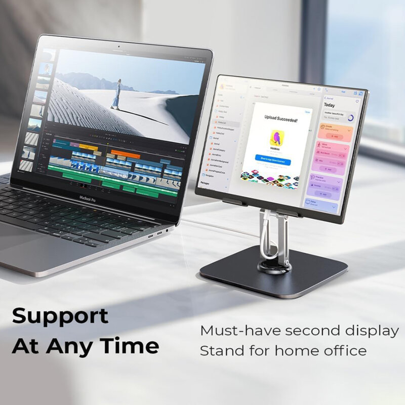 Suport de birou pentru tableta, pliabil Lisen Q18, negru