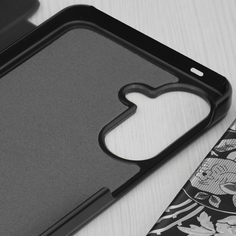 Husa Samsung Galaxy S26 Eco Leather View flip tip carte, negru