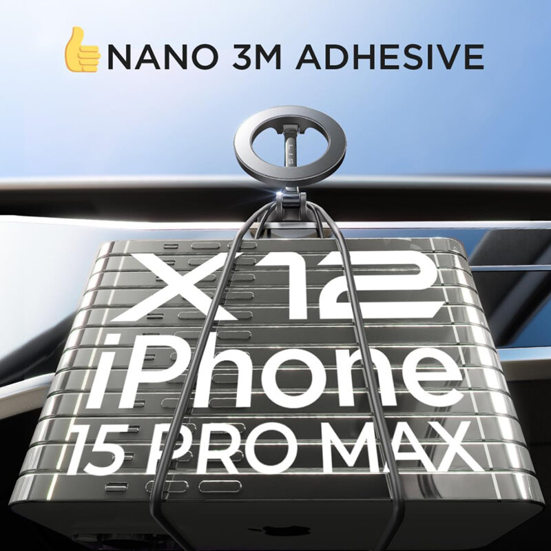 Suport auto de telefon MagSafe Lisen, negru, YL0224010003