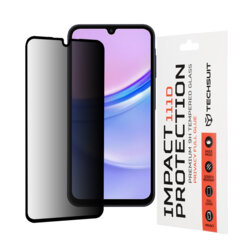 Folie sticla Samsung Galaxy A15 4G Techsuit 111D Privacy Full Glue, negru