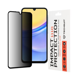 Folie sticla Samsung Galaxy A15 5G Techsuit 111D Privacy Full Glue, negru