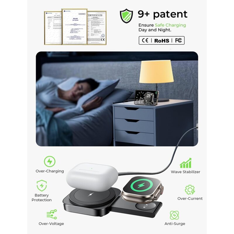 Incarcator MagSafe iPhone, Apple Watch Lisen, YL0324100013