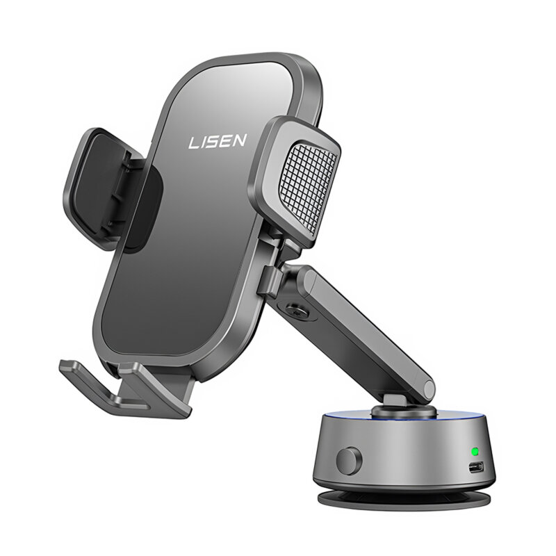 Suport telefon auto electric cu prindere de bord Lisen, A680