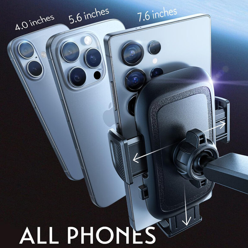 Suport telefon auto electric cu prindere de bord Lisen, A680