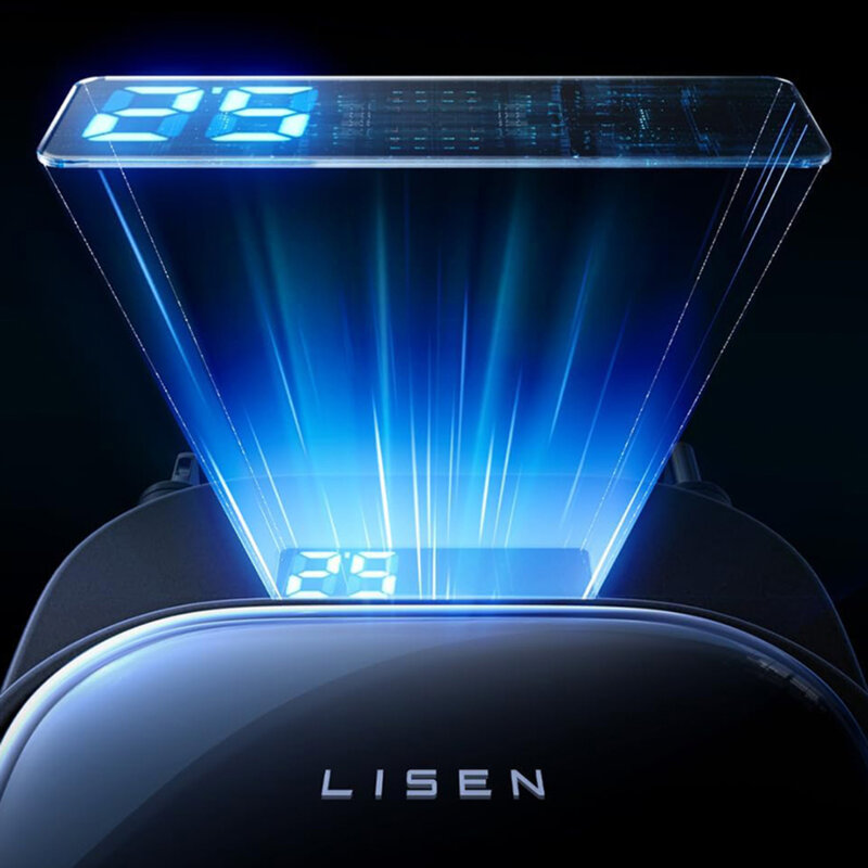 Incarcator auto cu 2x cablu retractabil Lisen, 96W, negru