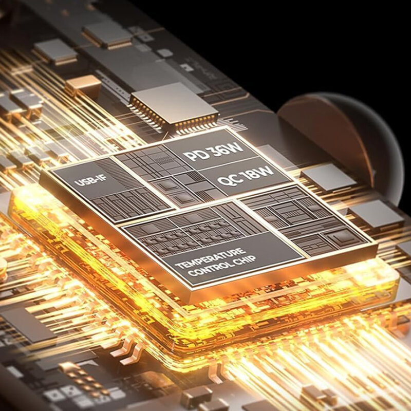 [Pachet 2x] Incarcator auto cu porturi USB, Type-C Lisen, PD36W