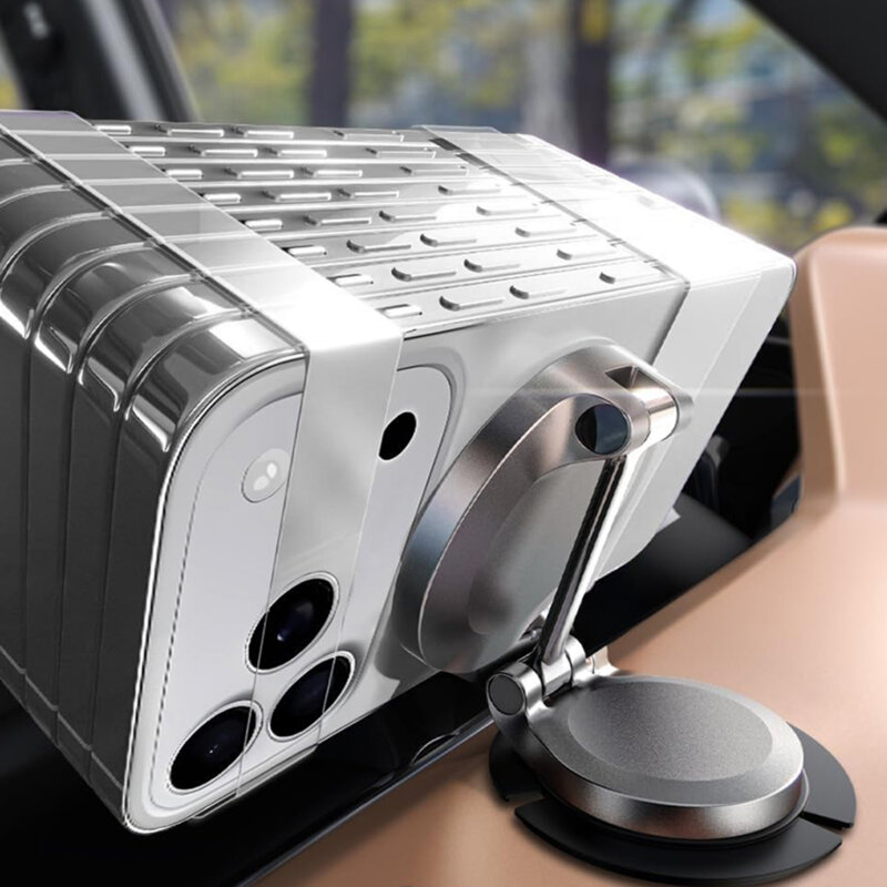 Suport auto minimalist cu incarcare wireless Lisen, 15W, negru