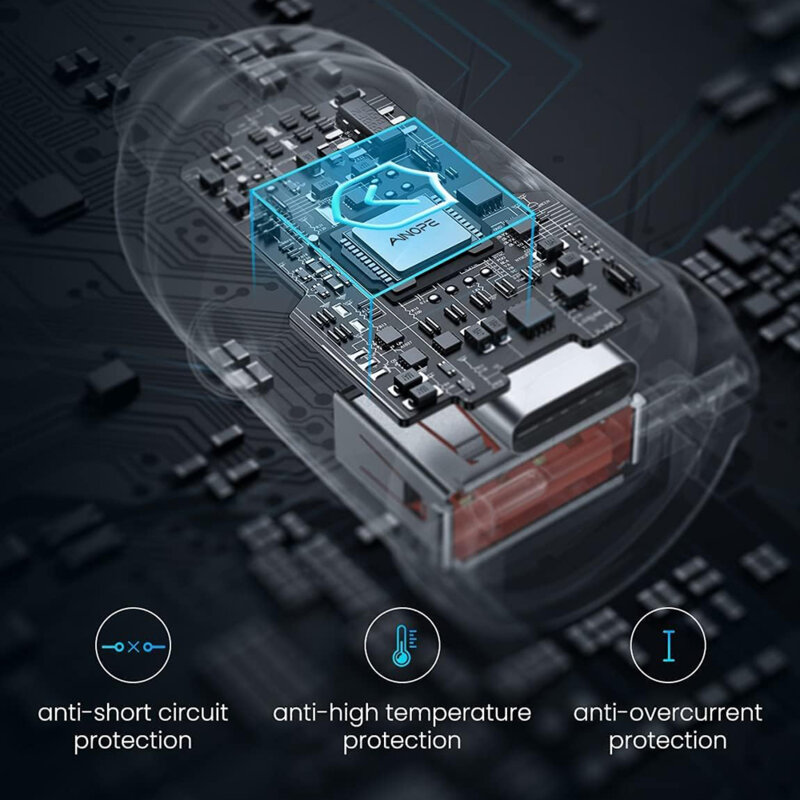 Incarcator auto USB, Type-C cu inel Lisen, PD30W, negru
