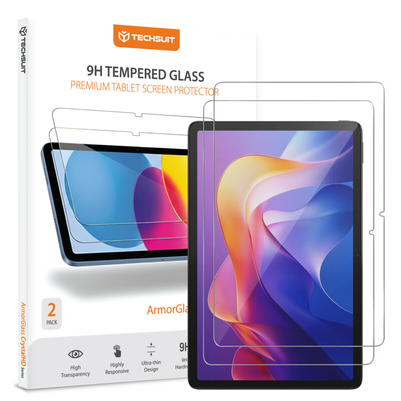 [Pachet 2x] Folie sticla Xiaomi Redmi Pad 2 Techsuit ArmorGlass CrystalHD, transparenta