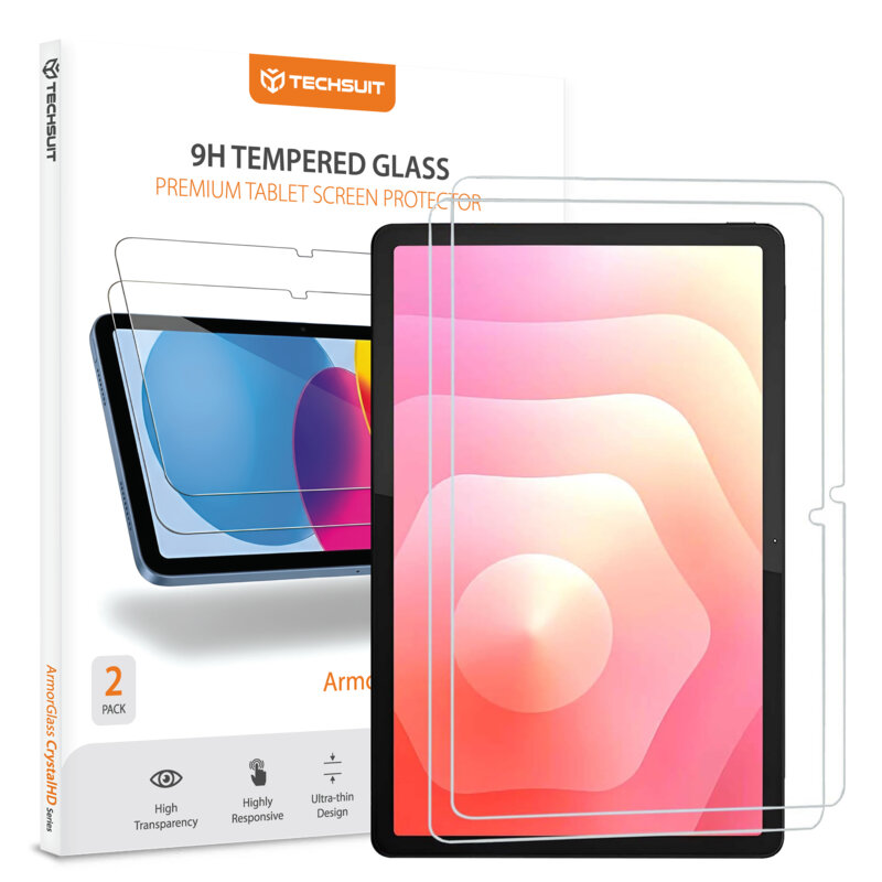 [Pachet 2x] Folie sticla Samsung Galaxy Tab S11 Techsuit ArmorGlass CrystalHD, transparenta