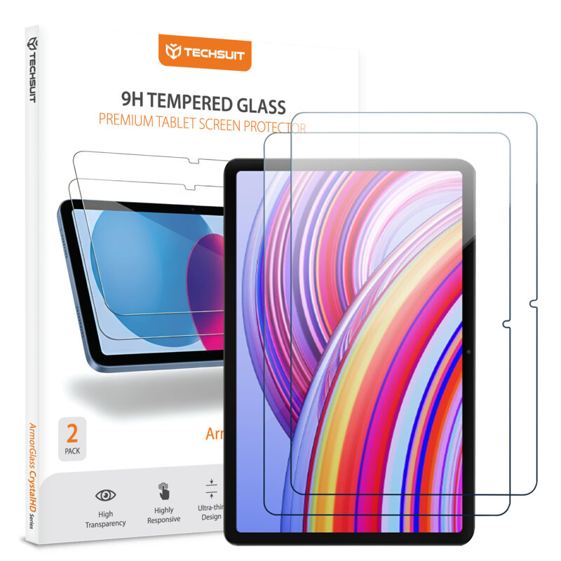 [Pachet 2x] Folie sticla Xiaomi Poco Pad Techsuit ArmorGlass CrystalHD, transparenta