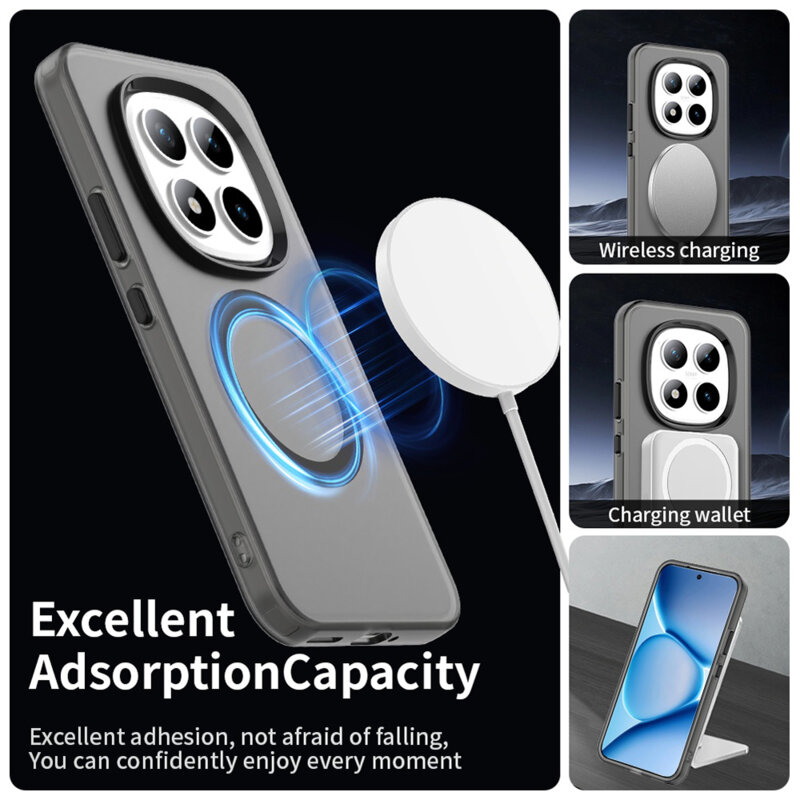 Husa Xiaomi Redmi Note 15 Pro+ 5G Techsuit CandyCase MagSafe, negru