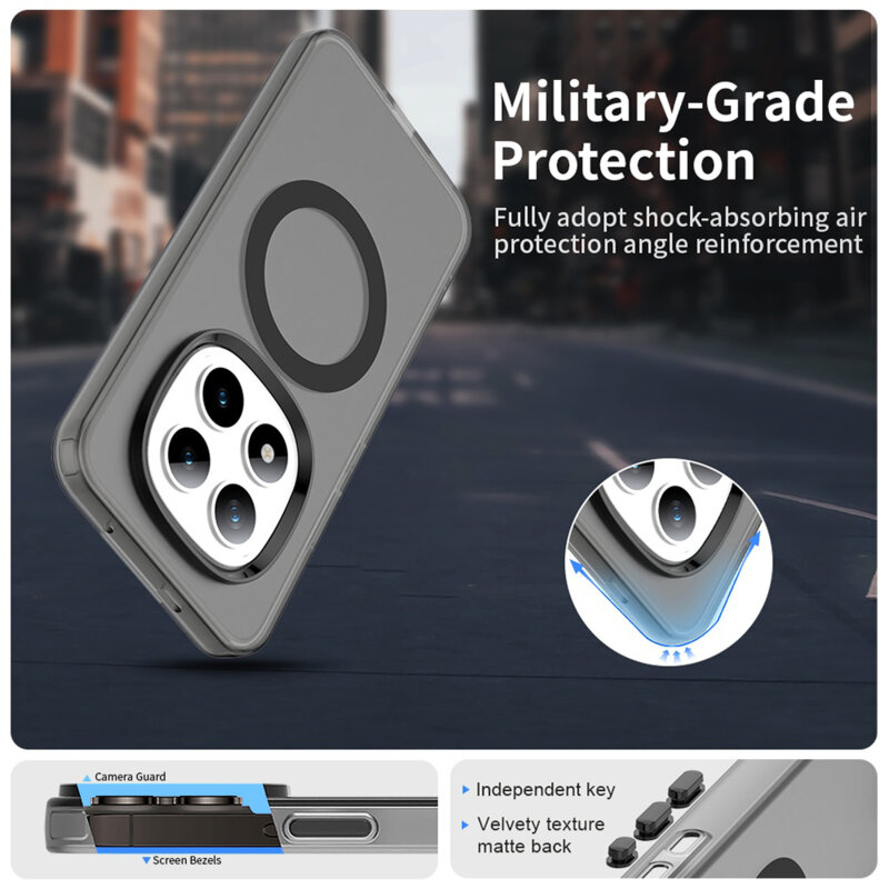 Husa Xiaomi Redmi Note 15 Pro+ 5G Techsuit CandyCase MagSafe, negru