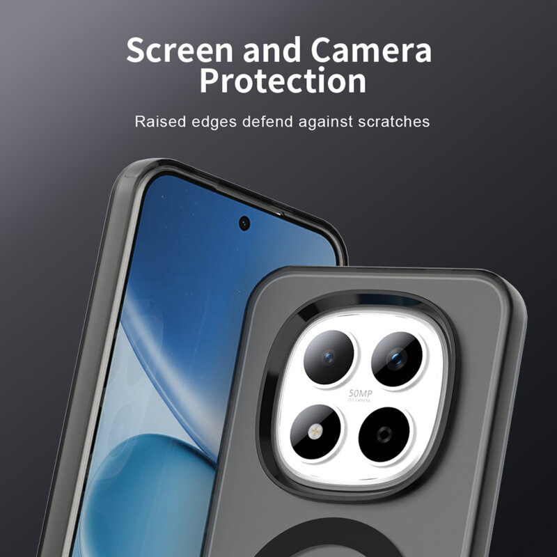 Husa Xiaomi Redmi Note 15 Pro 5G Techsuit CandyCase MagSafe, negru