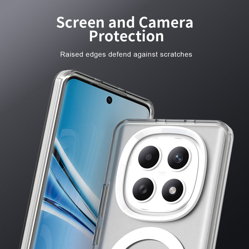 Husa Xiaomi Redmi Note 15 5G Techsuit CandyCase MagSafe, alb