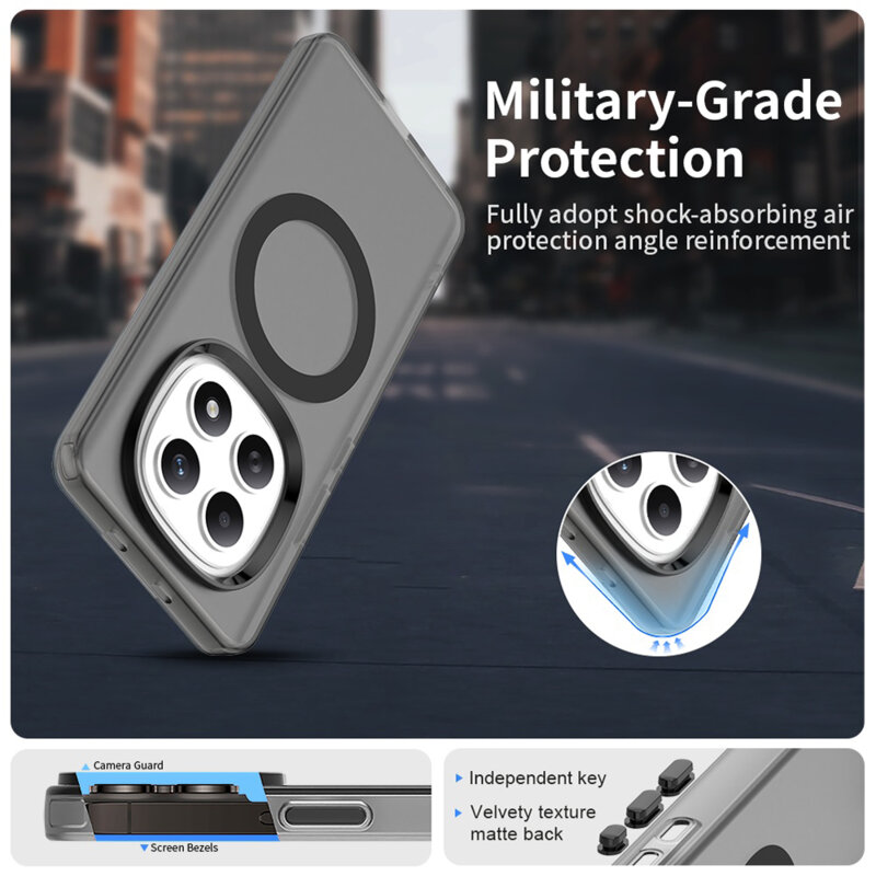 Husa Xiaomi Redmi Note 15 5G Techsuit CandyCase MagSafe, negru