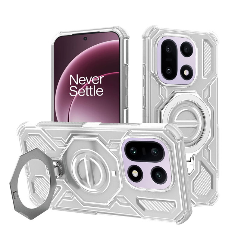 Husa OnePlus 15 Techsuit Carbon Shield PRO, alb