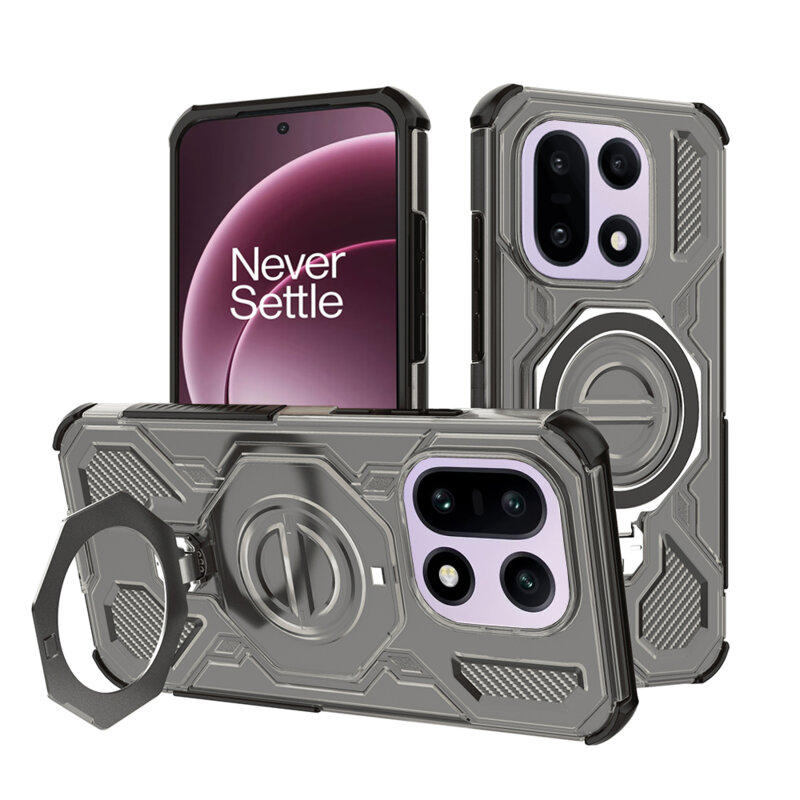 Husa OnePlus 15 Techsuit Carbon Shield PRO, fumuriu