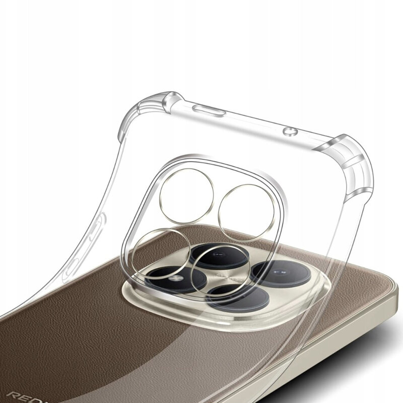 Husa Xiaomi Redmi Note 15 Pro+ 5G Techsuit Shockproof Clear Silicone, transparenta