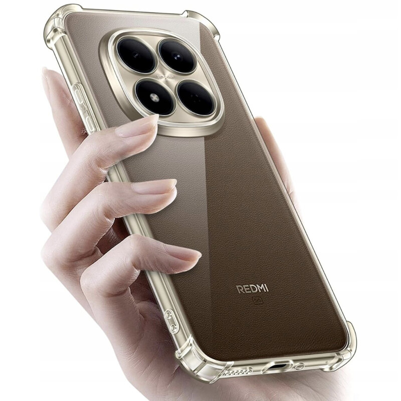 Husa Xiaomi Redmi Note 15 Pro+ 5G Techsuit Shockproof Clear Silicone, transparenta