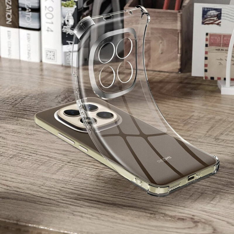 Husa Xiaomi Redmi Note 15 Pro+ 5G Techsuit Shockproof Clear Silicone, transparenta