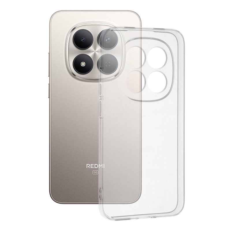 Husa Xiaomi Redmi Note 15 Pro 5G Techsuit Clear Silicone, transparenta