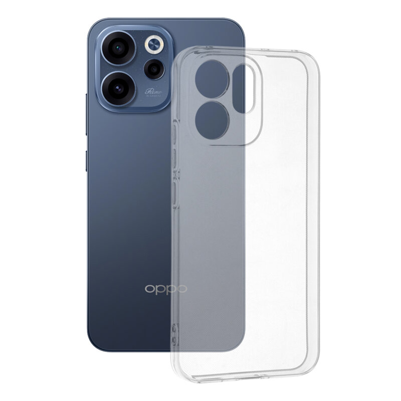 Husa Oppo Reno15 F Techsuit Clear Silicone, transparenta