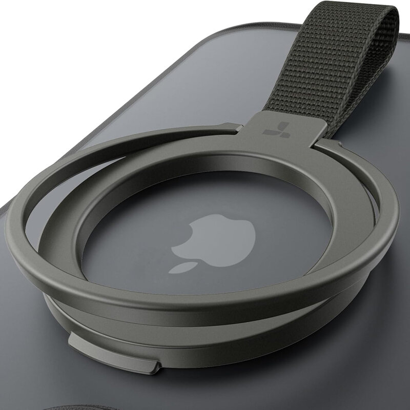 Inel magnetic 360°, suport telefon Torras Ostand, negru