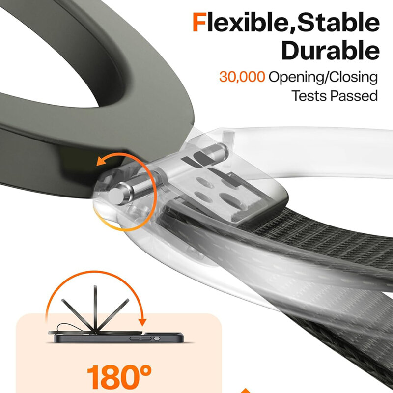 Inel magnetic 360°, suport telefon Torras Ostand, albastru